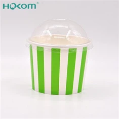 Hokom jednorázová zmrzlina jogurt pěna zahuštěná poháry vlastní horní kulatý spodní papírový šálek s víkem