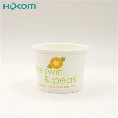 Papírové kelímky na zmrzlinu s víčkem